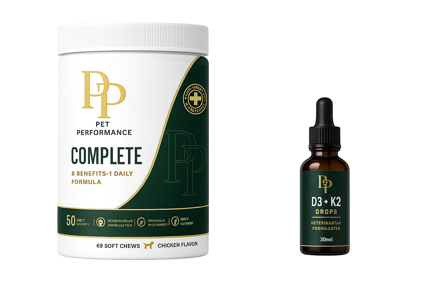 PP COMPLETE pot met losse D3 plus K2 drops